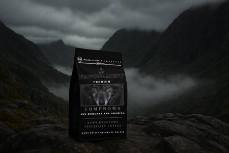 Kawa ziarnista 1kg COMPROMA Świeżo Palona Arabica 50% Robusta 50%