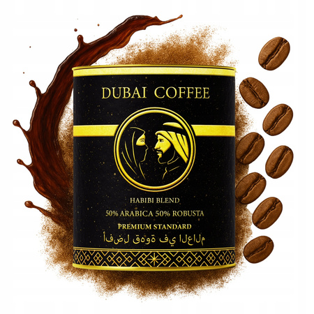 Kawa Dubajska Ziarnista 250g HABIBI BLEND 50% ARABICA 50% ROBUSTA