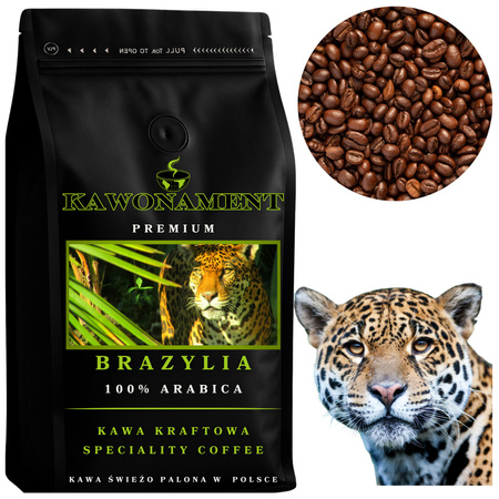 Kawa ziarnista 500g BRAZYLIA CERRADO Świeżo Palona Arabica 100%