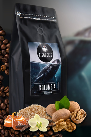 Kawa Ziarnista Świeżo Palona Arabica Kolumbia 1KG