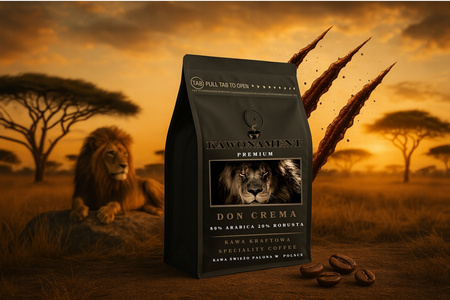 Kawa mielona 250g DON CREMA Świeżo Palona 80% Arabica 20% Robusta