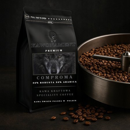 Kawa ziarnista 500g COMPROMA Świeżo Palona Arabica 50% Robusta 50%