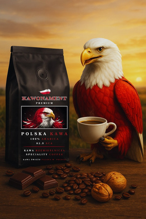 Kawa ziarnista 500g POLSKA KAWA Świeżo Palona Arabica 100%