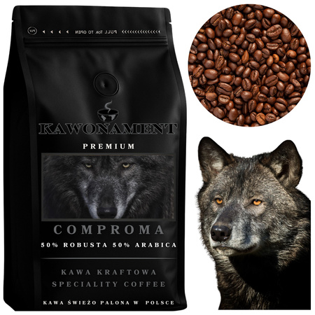 Kawa ziarniste 250g COMPROMA Świeżo Palona Arabica 50% Robusta 50%