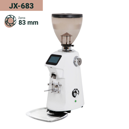 Młynek JX-683 White - Profesjonalny młynek do kawy (żarna 83mm) - Coffee Format
