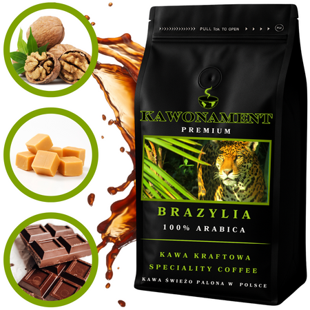 Kawa mielona 500g BRAZYLIA CERRADO Świeżo Palona Arabica 100%