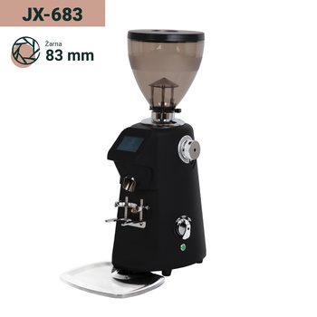 Młynek JX-683 Glossy Black - Profesjonalny młynek do kawy (żarna 83mm) - Coffee Format