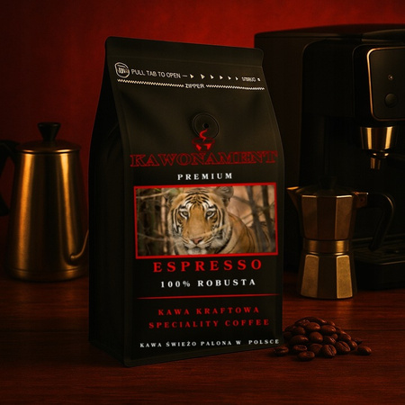 Kawa ziarnista 250g ESPRESSO Świeżo Palona Robusta 100%