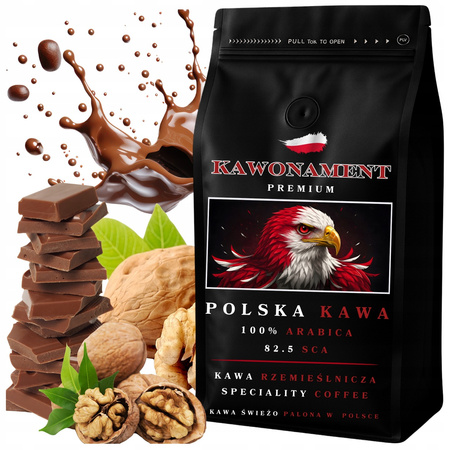 Kawa ziarnista 1kg POLSKA KAWA Świeżo Palona Arabica 100%