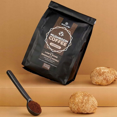 MUSHROOM COFFEE 330G Grzybowa Kawa Lion Mane + Rhodiola