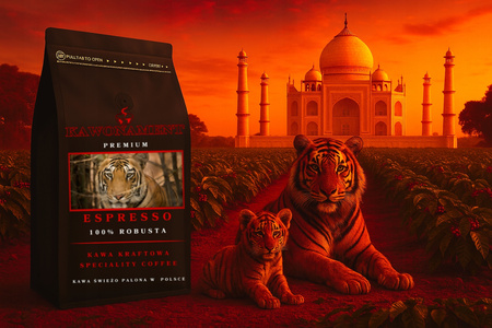 Kawa ziarnista 500g ESPRESSO Świeżo Palona Robusta 100%