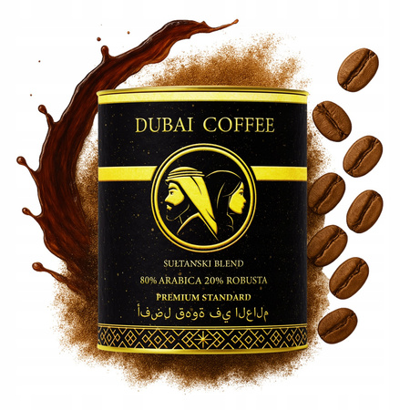 Kawa Dubajska Ziarnista 250g SUŁTAŃSKI BLEND 80% ARABICA 20% ROBUSTA