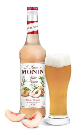 Syrop Syrop WHITE PEACH MONIN 0,7 l - biała brzoskwiniaMONIN 0,7 L - cynamonowy