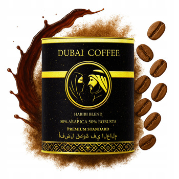Kawa Dubajska Ziarnista 250g HABIBI BLEND 50% ARABICA 50% ROBUSTA