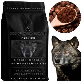Kawa mielona 500g COMPROMA  Świeżo Palona Arabica 50% Robusta 50%