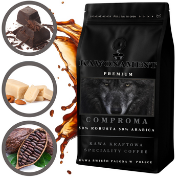 Kawa mielona 250g COMPROMA  Świeżo Palona Arabica 50% Robusta 50%
