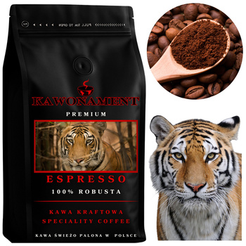 Kawa mielona 1kg ESPRESSO Świeżo Palona Robusta 100%