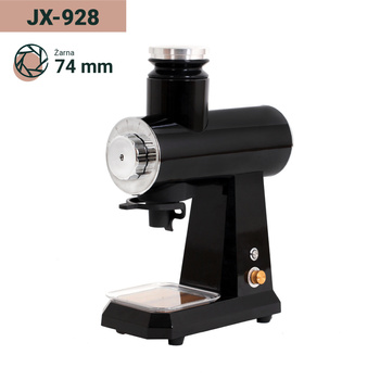 Młynek typu single-dose JX-928 Glossy Black - Profesjonalny młynek do kawy (żarna 74 mm) - Coffee Format
